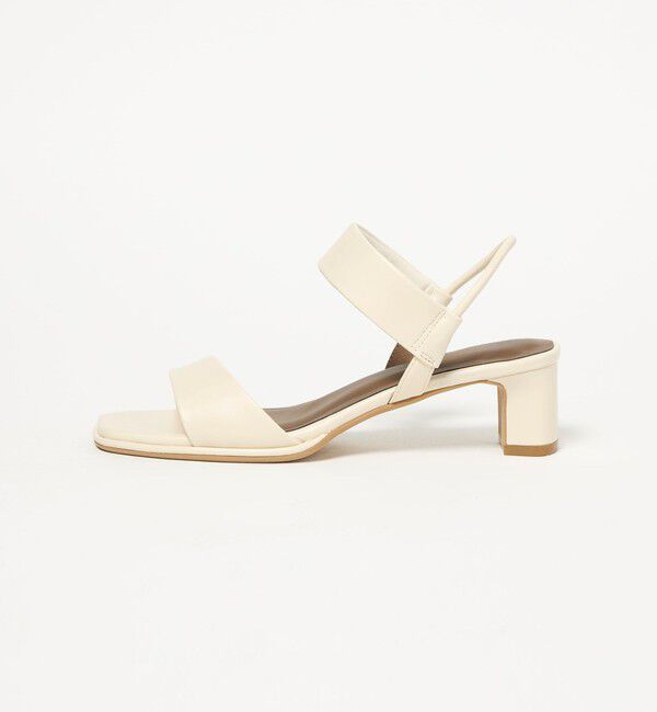 UNITED ARROWS green label relaxing「ストレッチ ストラップ サンダル」|パンプス|OFF WHITE