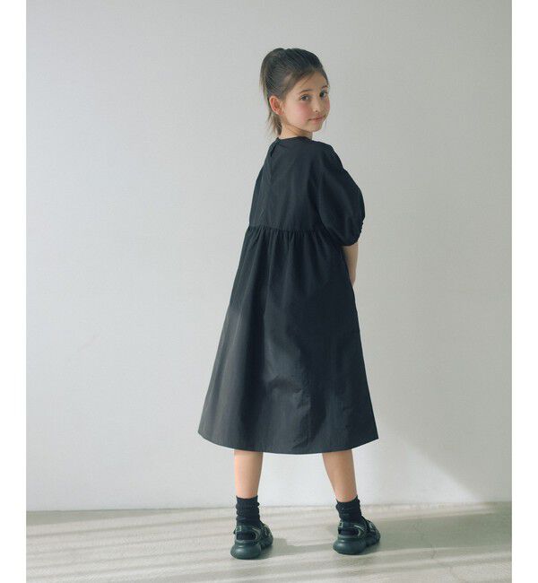 UNITED ARROWS green label relaxing「バックリボン タッサー ワンピース / キッズ 140cm-160cm」|ワンピース|