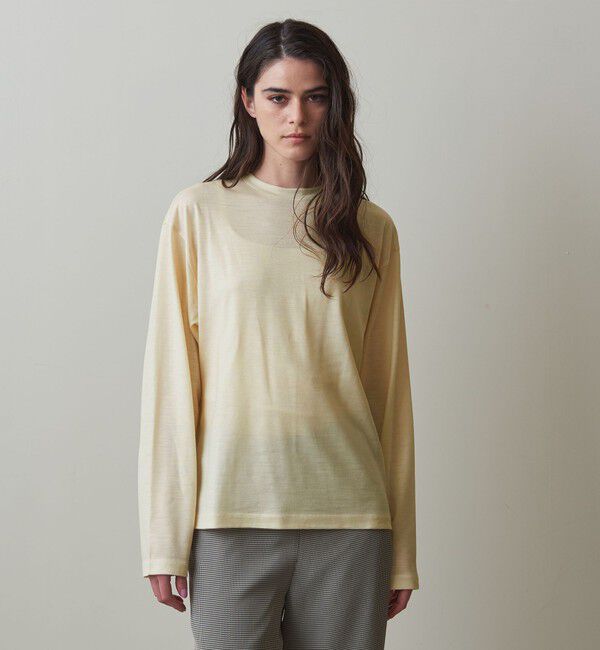 STEVEN ALAN「＜Steven Alan＞ウール ジャージー ロングスリーブ Tシャツ」|Tシャツ・カットソー|