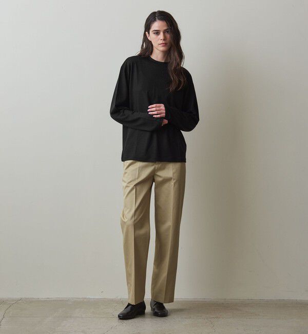 STEVEN ALAN「＜Steven Alan＞ウール ジャージー ロングスリーブ Tシャツ」|Tシャツ・カットソー|