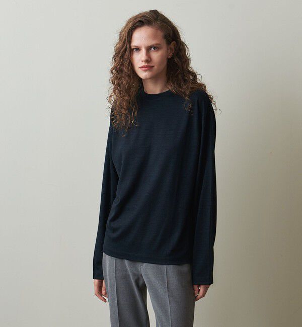 STEVEN ALAN「＜Steven Alan＞ウール ジャージー ロングスリーブ Tシャツ」|Tシャツ・カットソー|