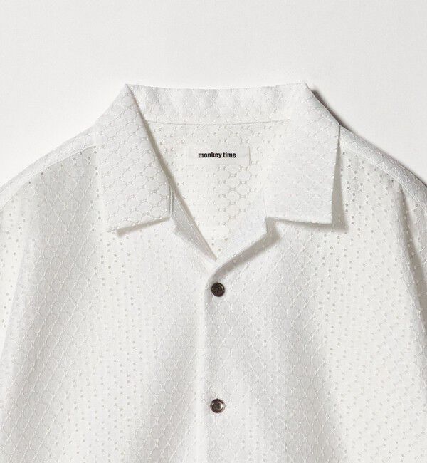 MONKEY TIME「アイレットラッセル オープンカラー シャツ」|シャツ・ブラウス|