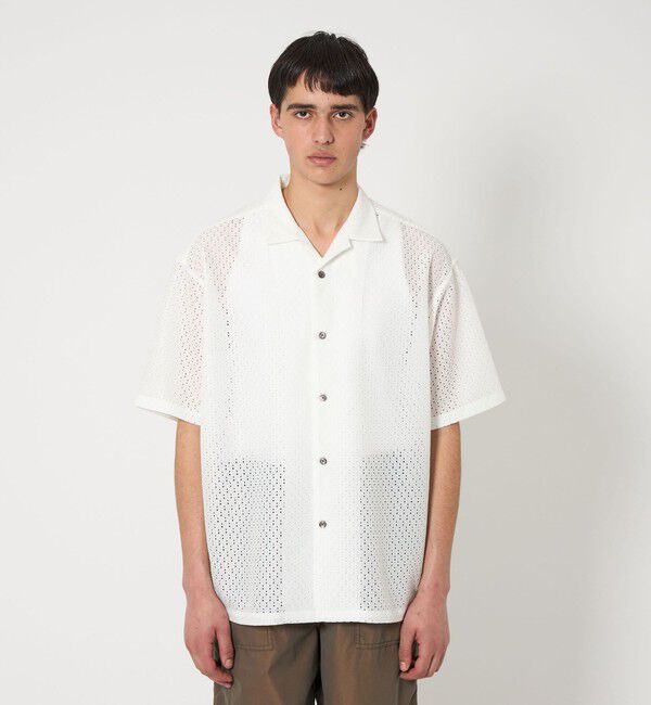 MONKEY TIME「アイレットラッセル オープンカラー シャツ」|シャツ・ブラウス|