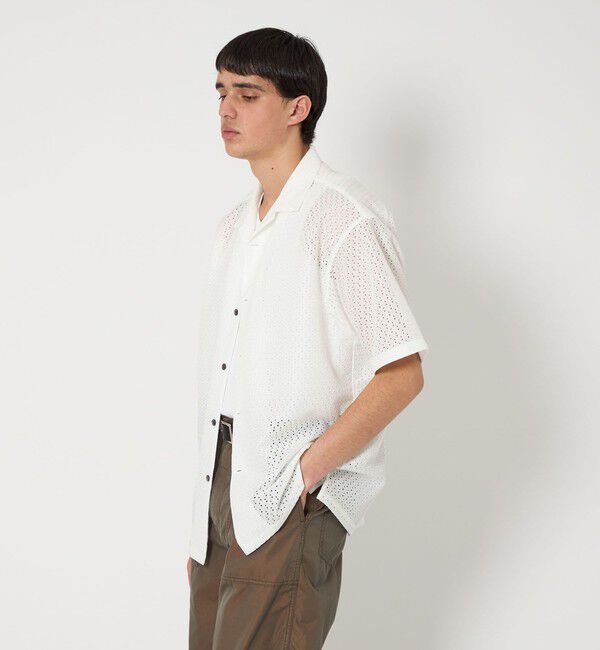 MONKEY TIME「アイレットラッセル オープンカラー シャツ」|シャツ・ブラウス|