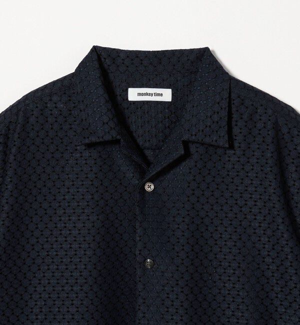 MONKEY TIME「アイレットラッセル オープンカラー シャツ」|シャツ・ブラウス|