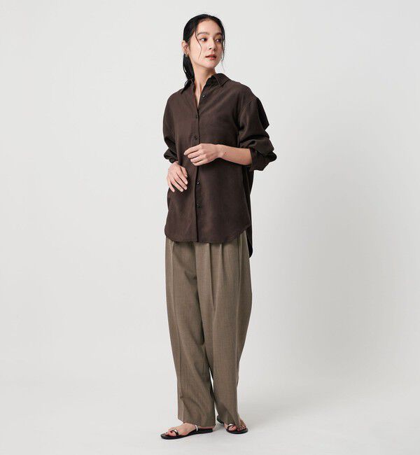 BEAUTY&YOUTH UNITED ARROWS「ポリエステルブレンド ２タック タブワイドパンツ」|その他|