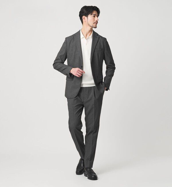 BEAUTY&YOUTH UNITED ARROWS「【WEB限定 WARDROBE SMART】LANATEC セットアップ/背抜きジャケット＆イージーパンツ」|スーツ|MD.GRAY