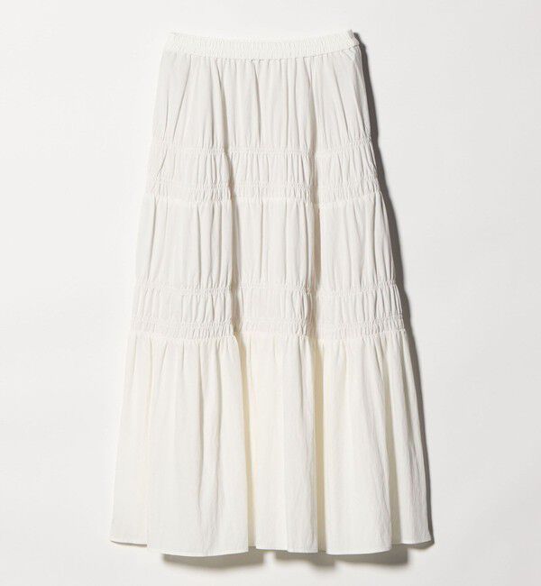 BEAUTY&YOUTH UNITED ARROWS「レーヨンブレンド シャーリング ロングスカート」|スカート|