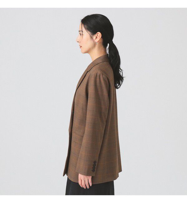 Ray BEAMS 「チェック 4ボタン W ジャケット」|テーラードジャケット|