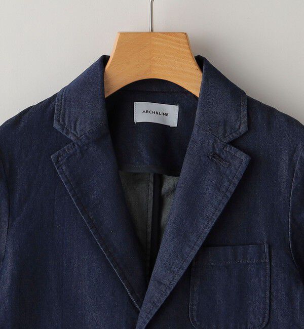 SHIPS KIDS「ARCH＆LINE:125cm / インディゴ ベーシック ジャケット」|テーラードジャケット|
