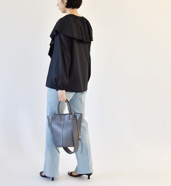 quaranciel「《一部追加予約》quaranciel: 2way スタッズ バケツ トート バッグ」|トートバッグ|