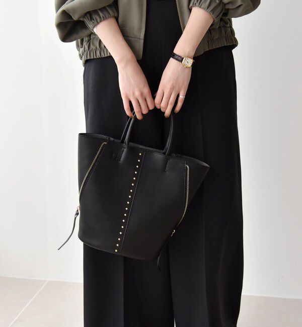 quaranciel「《一部追加予約》quaranciel: 2way スタッズ バケツ トート バッグ」|トートバッグ|