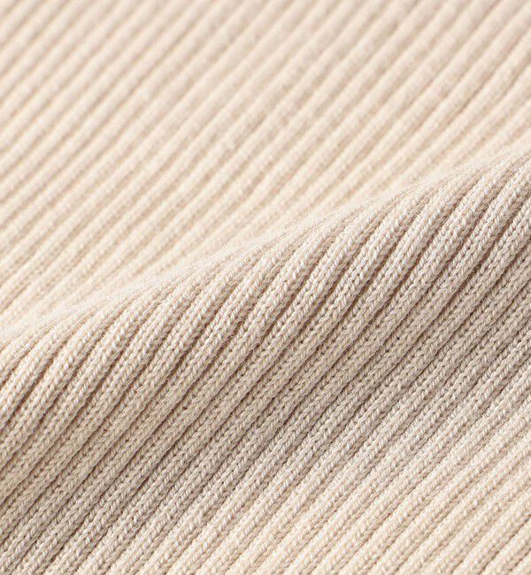 quaranciel「quaranciel:〈手洗い可能〉コットン リブ クルーネック ニット」|ニット・セーター|