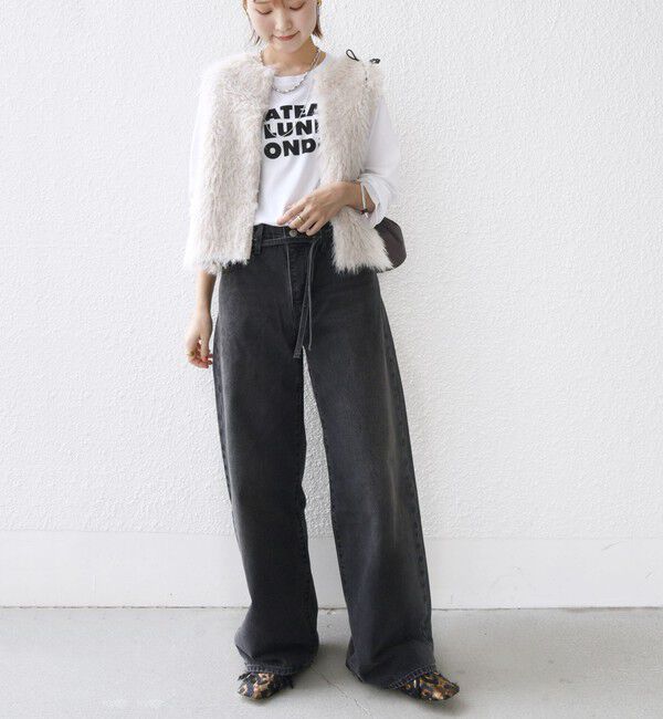 SHIPS for women「ローズ ペトール ロング スリーブ プリント TEE」|Tシャツ・カットソー|