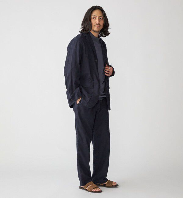 SHIPS「SHIPS:〈洗濯機可能〉エンブロイダリー イージー トラウザーズ (セットアップ対応)」|スラックス|