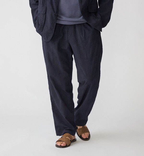 SHIPS「SHIPS:〈洗濯機可能〉エンブロイダリー イージー トラウザーズ (セットアップ対応)」|スラックス|