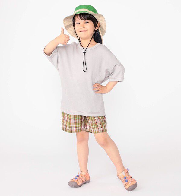 SHIPS KIDS「SHIPS KIDS:100～130cm / コットン チェック ショート パンツ」|その他|
