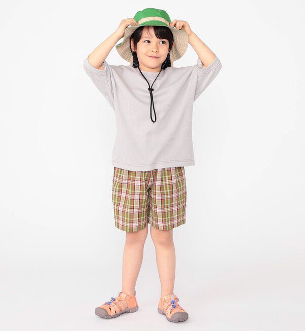 SHIPS KIDS「SHIPS KIDS:100～130cm / コットン チェック ショート パンツ」|その他|