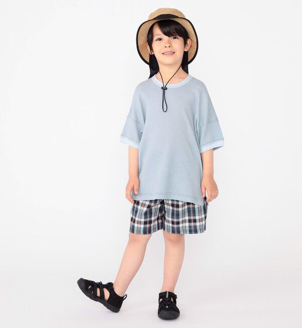SHIPS KIDS「SHIPS KIDS:100～130cm / コットン チェック ショート パンツ」|その他|