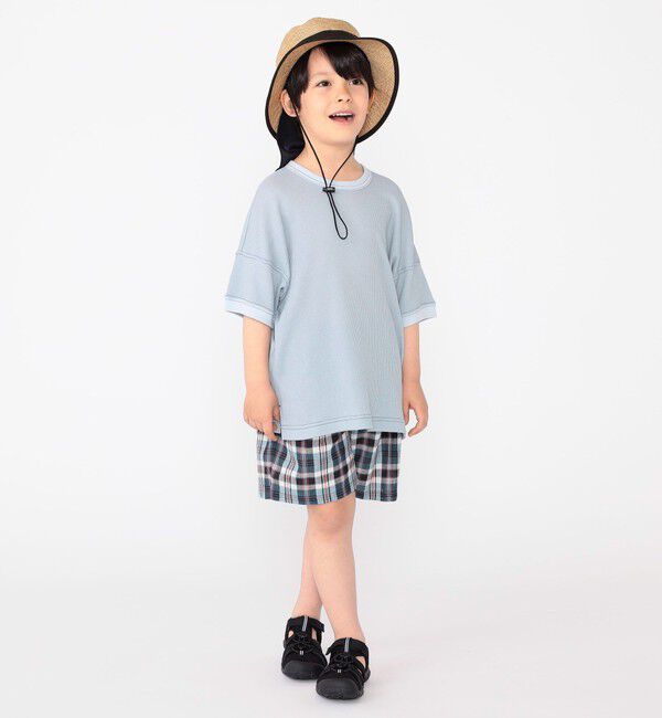 SHIPS KIDS「SHIPS KIDS:100～130cm / コットン チェック ショート パンツ」|その他|