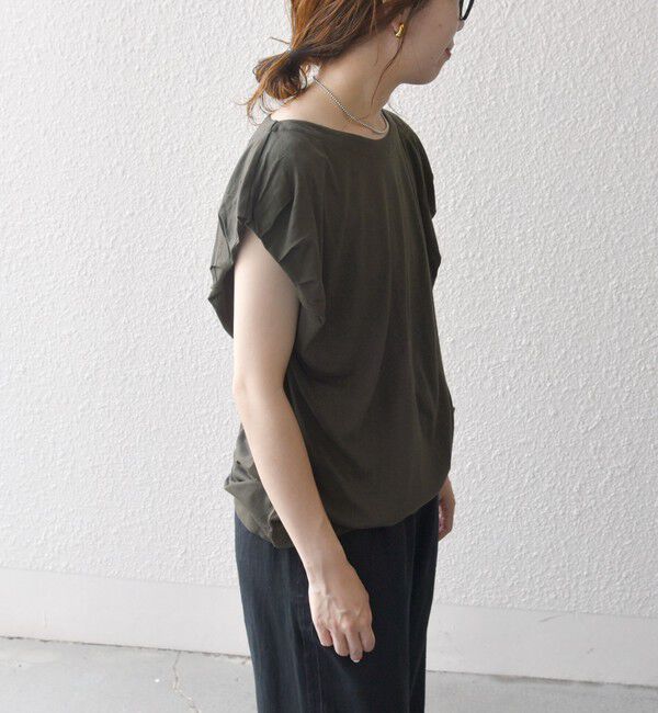 SHIPS any「SHIPS any:〈洗濯機可能〉タックスリーブ デザイン TEE」|Tシャツ・カットソー|