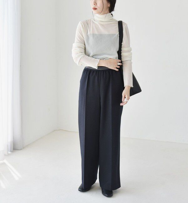 quaranciel「quaranciel:〈洗濯機可能〉フロッキー シアー タートル ネック 2」|Tシャツ・カットソー|