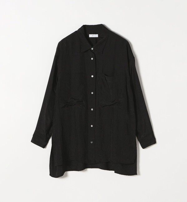 SHIPS any「SHIPS any:〈手洗い可能〉フロント ポケット オーバーサイズ シャツ」|シャツ・ブラウス|ブラック