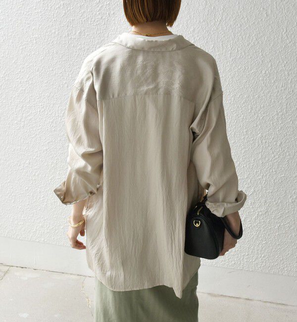 SHIPS any「SHIPS any:〈手洗い可能〉フロント ポケット オーバーサイズ シャツ」|シャツ・ブラウス|