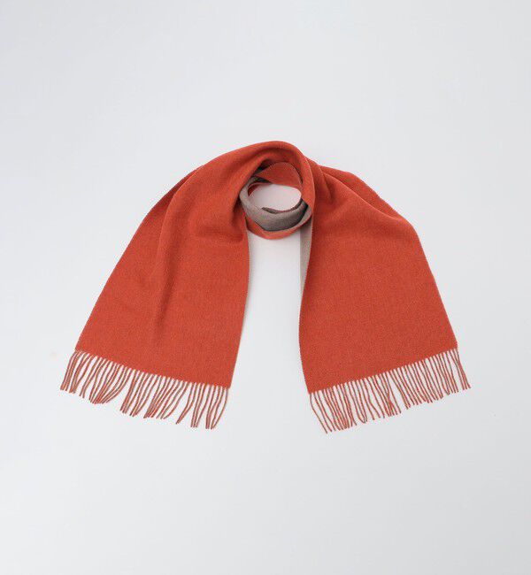 SHIPS「SHIPS: ソリッド カシミヤ ダブルフェイス マフラー」|ストール|