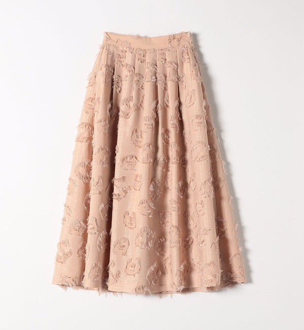 SHIPS any「SHIPS any:〈手洗い可能〉フラワー カット ジャカード  ボリューム スカート」|スカート|