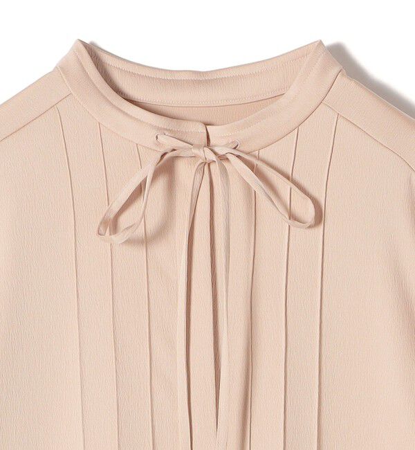 SHIPS for women「〈手洗い可能〉ハンマー サテン ピンタック ブラウス」|シャツ・ブラウス|