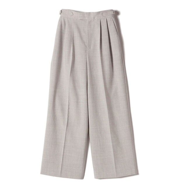 SHIPS for women「〈手洗い可能〉Asami 麻調合繊 2タック ワイドパンツ」|その他|