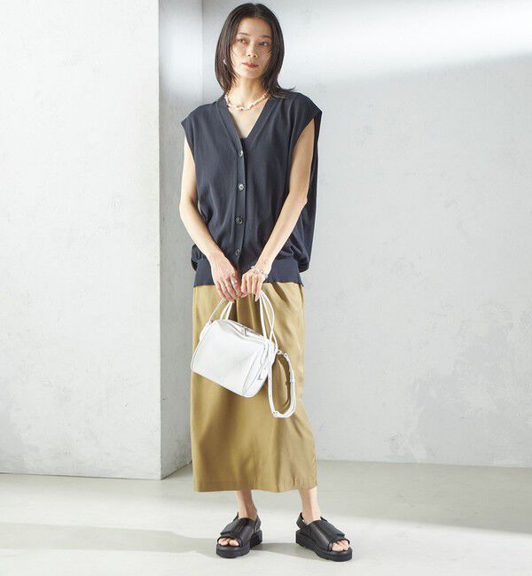 SHIPS for women「〈手洗い可能〉キュプラ混 ツイル ドロスト スカート」|スカート|