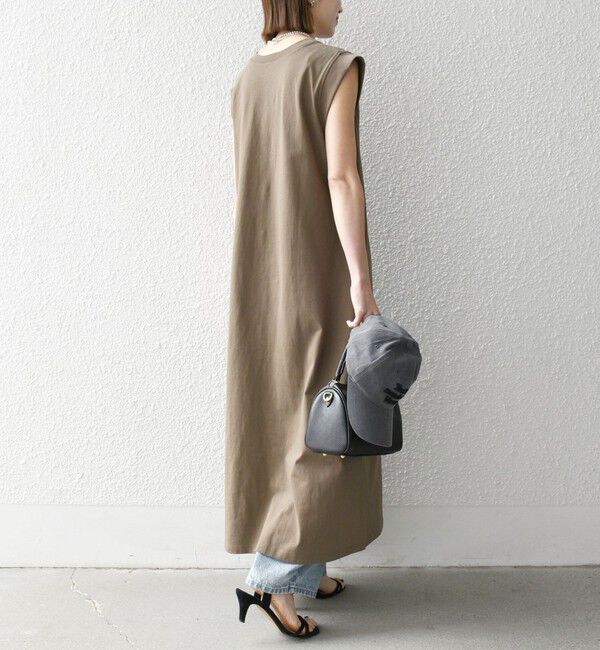 SHIPS any「SHIPS any:〈洗濯機可能〉USAコットン ヘンリーネック Aライン ワンピース」|ワンピース|