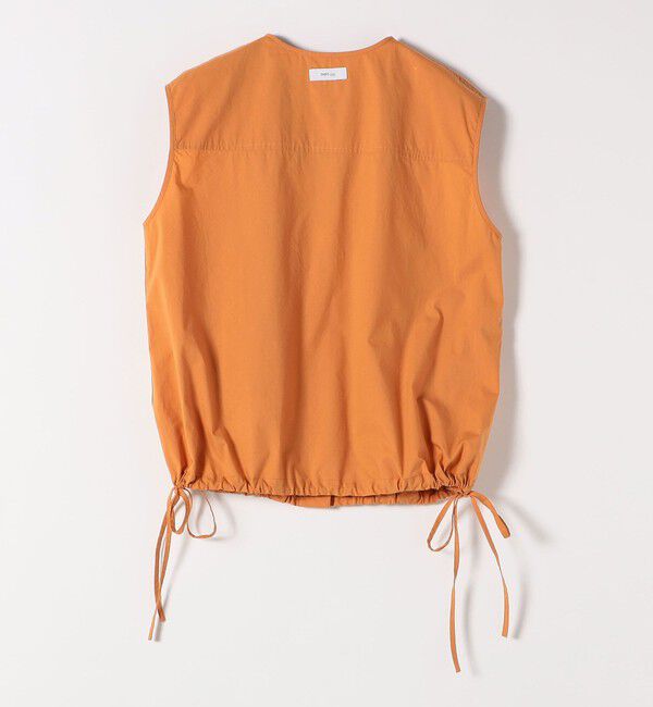 SHIPS any「SHIPS any:〈洗濯機可能〉ポプリン フレンチスリーブ ポケット ドロスト シャツ」|シャツ・ブラウス|