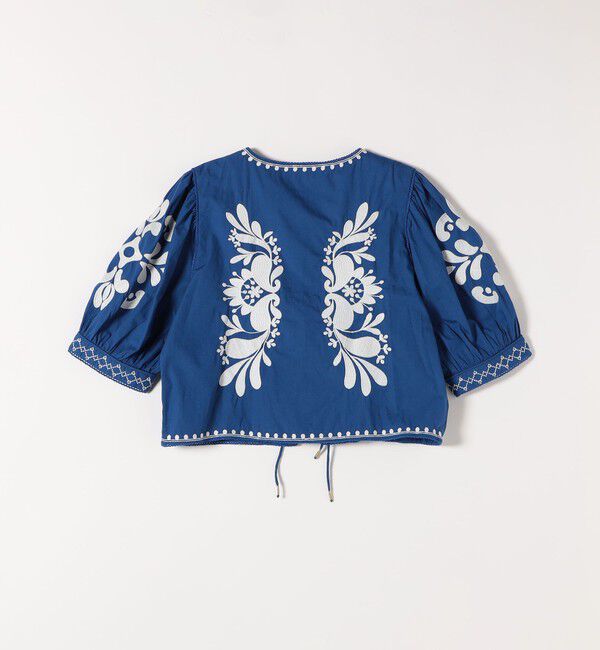 quaranciel「quaranciel:〈洗濯機可能〉エンブロイダリー スクエアネック ブラウス」|シャツ・ブラウス|