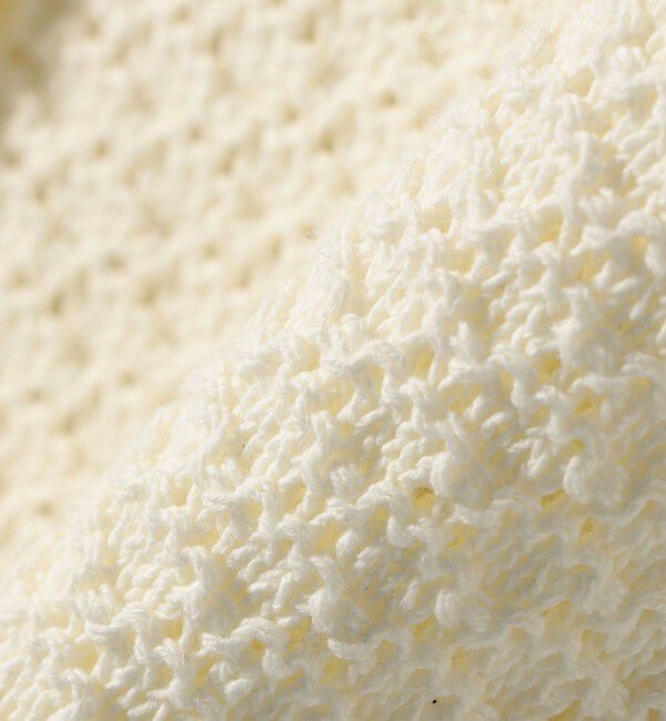 SHIPS for women「SHIPS Primary Navy Label:〈手洗い可能〉クロップド ニット ベスト」|ベスト・ジレ|