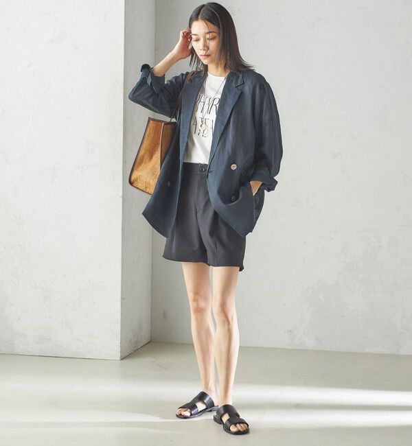 SHIPS for women「小泉里子コラボ:〈手洗い可能〉ダブル クロス ショート パンツ」|その他|