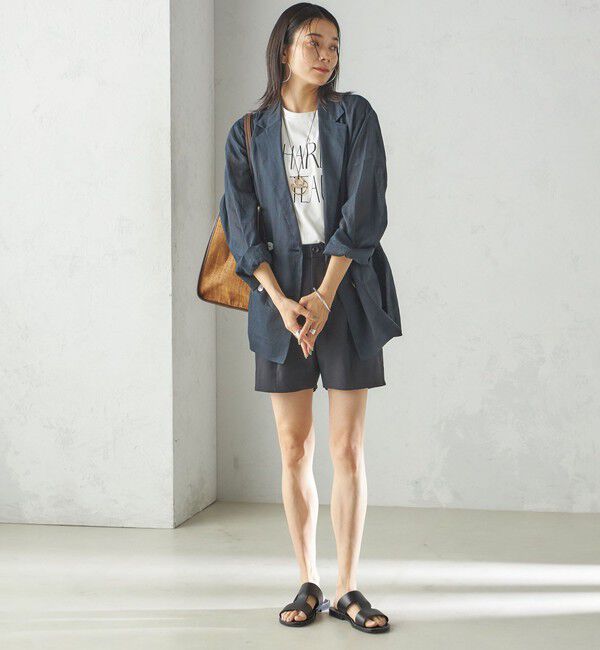 SHIPS for women「小泉里子コラボ:〈手洗い可能〉ダブル クロス ショート パンツ」|その他|