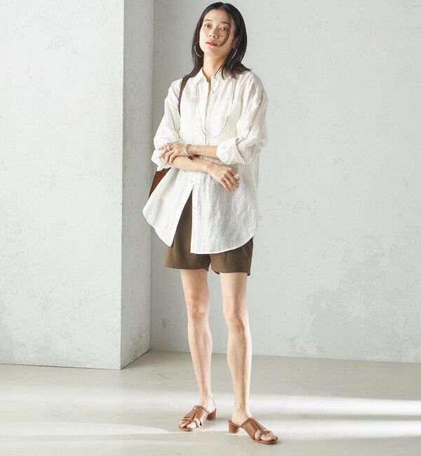 SHIPS for women「小泉里子コラボ:〈手洗い可能〉ダブル クロス ショート パンツ」|その他|