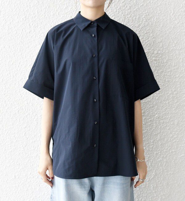 SHIPS any「SHIPS any:〈洗濯機可能〉タイプライター スリット ポケット ビッグ シャツ」|シャツ・ブラウス|