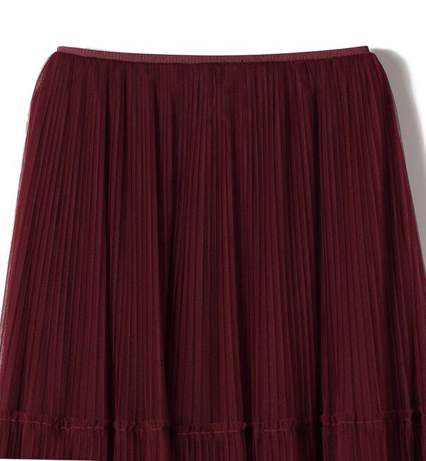 SHIPS for women「〈手洗い可能〉チュール プリーツ ティアード スカート」|スカート|