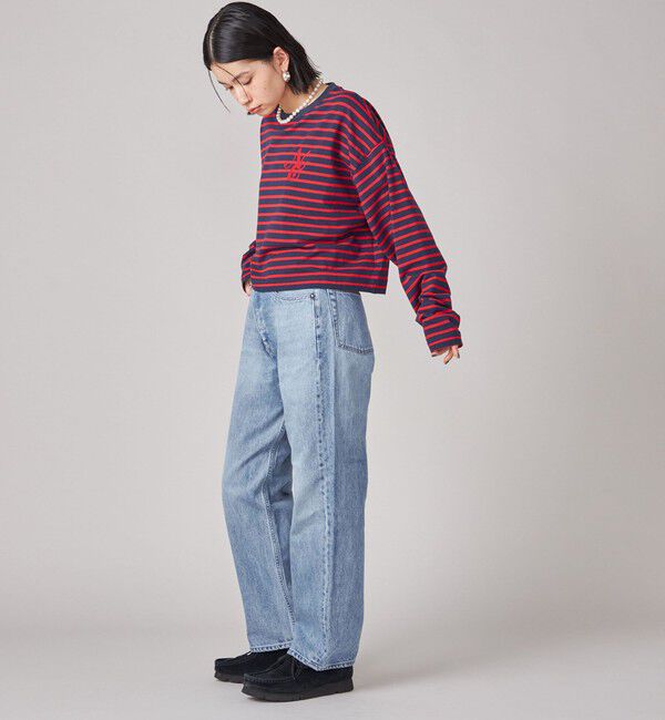 SHIPS for women「SHIPS NINE CASE:ボーダー 長袖 TEE」|Tシャツ・カットソー|