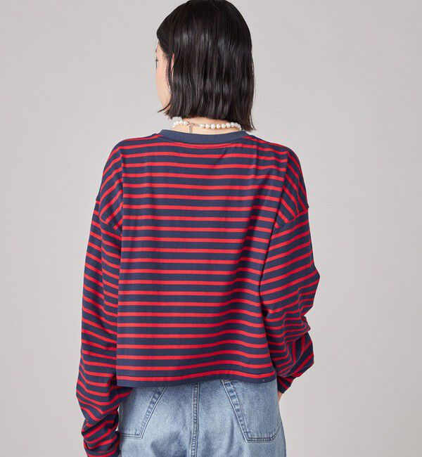 SHIPS for women「SHIPS NINE CASE:ボーダー 長袖 TEE」|Tシャツ・カットソー|