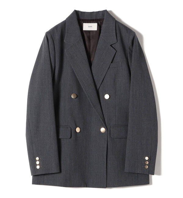 SHIPS for women「ウール ギャバジン ダブル ブレスト ジャケット」|テーラードジャケット|