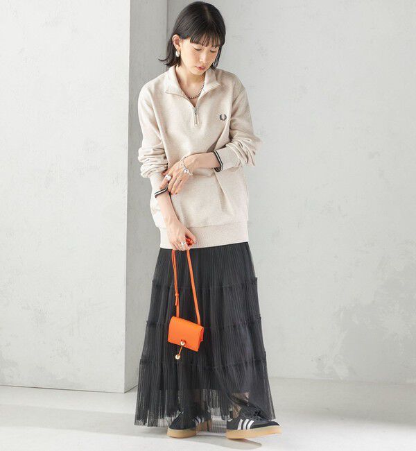 SHIPS for women「FRED PERRY: M3574 HALF ZIP SHIRT」|スウェット・ジャージ|