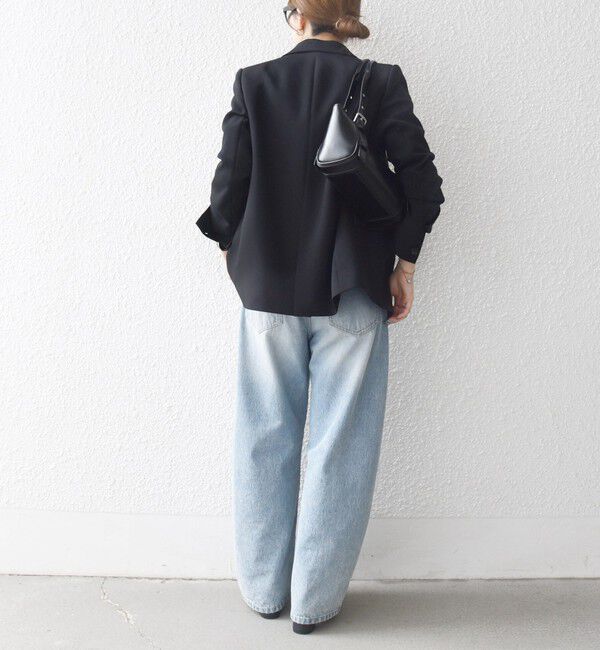 SHIPS any「SHIPS any:〈洗濯機可能〉ダブルクロス セミダブル ジャケット［NAVY BLUE］」|テーラードジャケット|