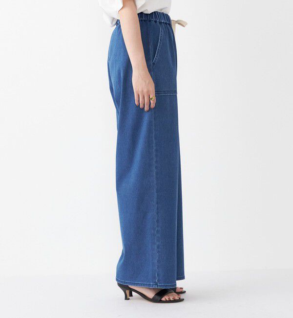 SHIPS Colors 「《一部追加予約》SHIPS Colors:〈洗濯機可能〉カットデニム ドロスト パンツ◆」|デニム|