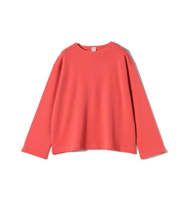 SHIPS for women「gicipi:クルーネック リラックス フィット ミラノ リブ カットソー（SPINACIO）」|Tシャツ・カットソー|ピンク