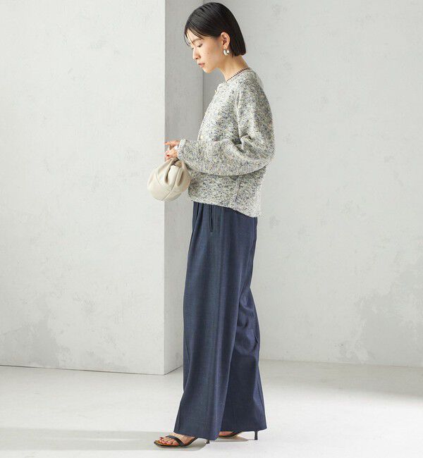 SHIPS for women「〈手洗い可能〉ミックス ヤーン ニット ジャケット」|カーディガン|